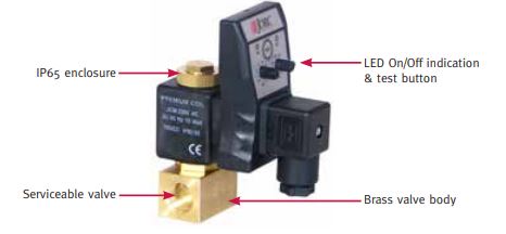 1603 OEM JORC FLUIDRAIN G1/2 TIMER CONTROLLED CONDENDATE DRAIN 230V