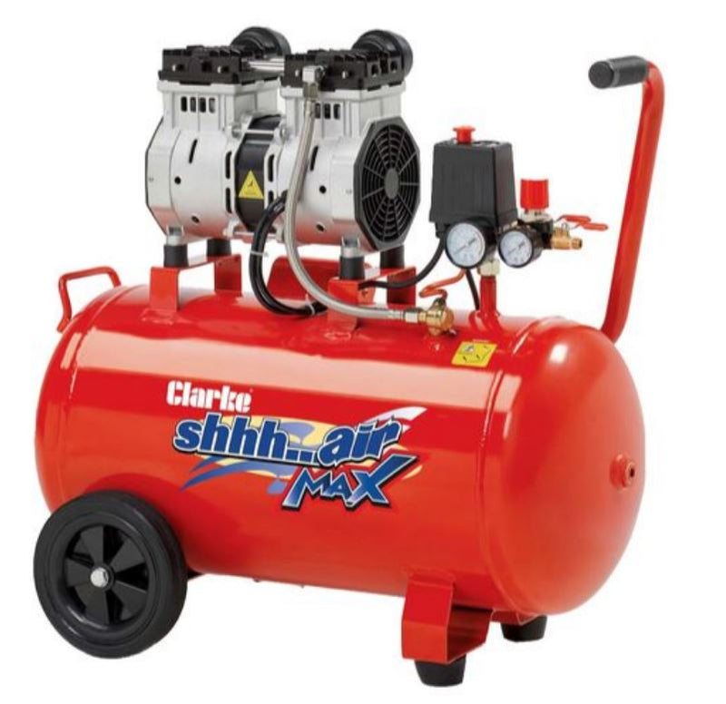 2242045 CLARKE SHHH50/150 AIR MAX LOW NOISE COMPRESSOR 1.5HP 50 LTR