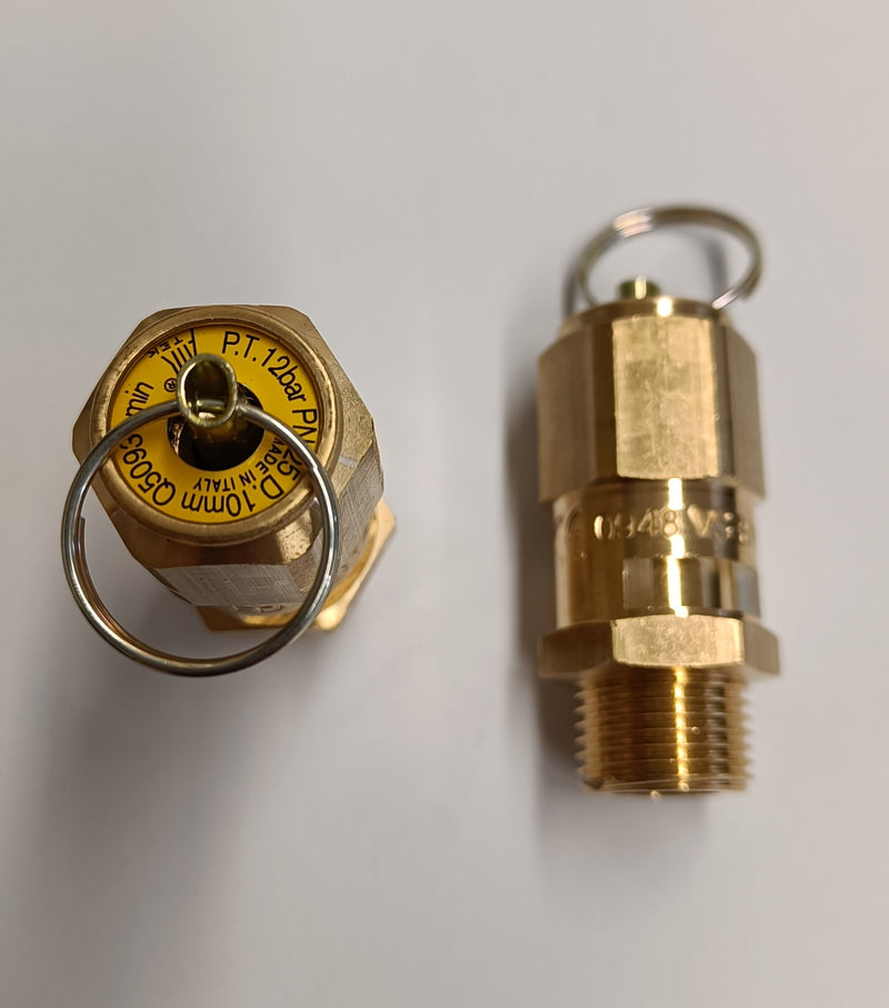 PRV_G38X11BAR PRV_G38X12BAR SAFETY VALVE, 3/8" 11 & 12 BAR