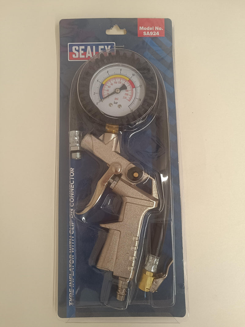 SA924 OEM SEALEY AIR LINE GAUGE WITH CLIP ON CONNECTOR