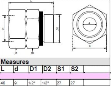THSWIVEL12BRASS REDASHE BRASS BALL BEARING SWIVEL JOINT 1/2"