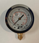 Y020063A4G PRESSURE GAUGE, 0-200 PSI, 63 MM DIAL, 1/4" BSP M BTTM ENTRY, GLY FILLED