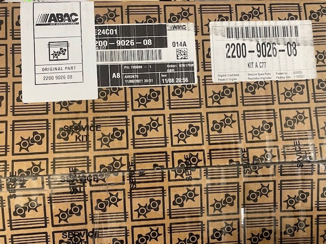 2200902608 ABAC OEM SERVICE KIT OIL/AIR/SEP FILTERS