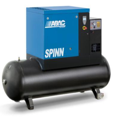 4152022648 ABAC SPINN.E 11kW 10Bar 15HP 270Ltr Compressor, Receiver Mounted, with Dryer