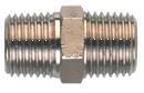 A200 MALE X MALE THREADED COUPLING/NIPPLE BSPT BRASS NICKEL PLATED