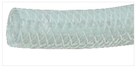 PRP125/185 BRAIDED PVC HOSE CLEAR 12.5mmID X 18.5mm OD X 30 METRE