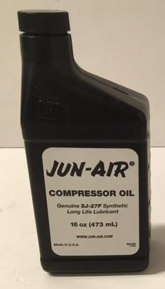 SJ27 JUNAIR COMPRESSOR OIL  (SJ-27F, SJ27F, JUN AIR, JUN-AIR) 473ML 16OZ