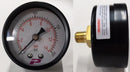 PRESSURE GAUGES 40MM, 50MM, 0-200PSI (0-14BAR) 1/8 & 1/4 BSP THREAD BACK & BOTTOM ENTRY